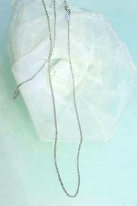Collar 41,5 cm oro blanco 750 cadena oro 18 quilates cadena mujer 👍diseño fino - Imagen 1 de 4