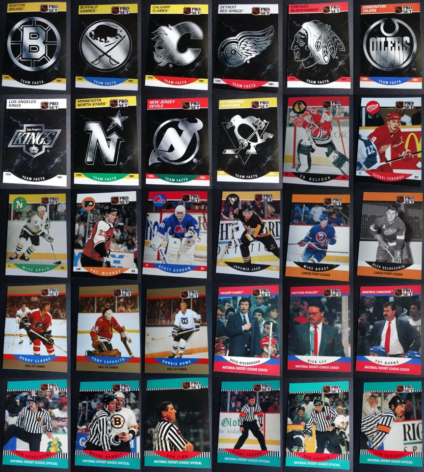 1990-91 Pro Set Hockey Cards Complete Your Set U You Pick From List 557-705 - Image 1 of 1