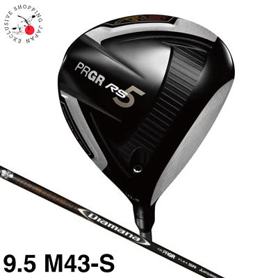 PRGR RS 5 Series Driver 9.5° S Flex M43 Diamana Graphite Shaft New Men Headcover - Image 1 of 4