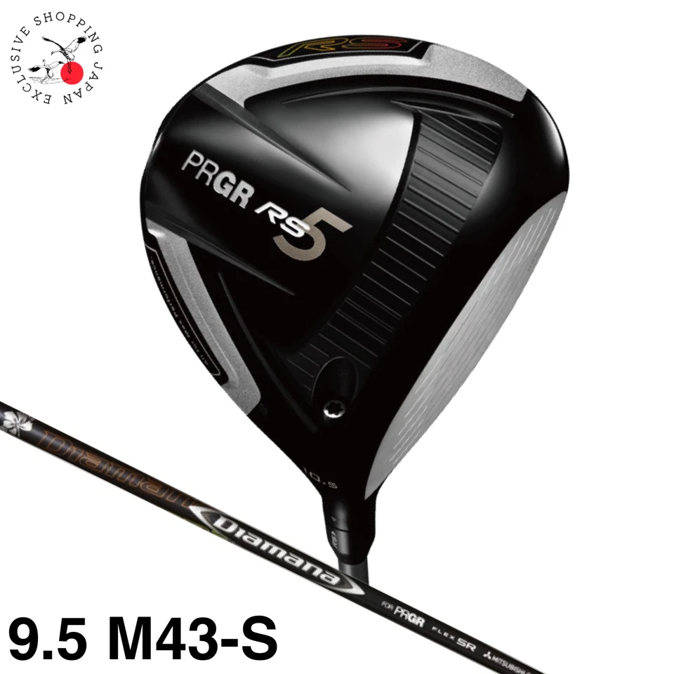PRGR RS 5 Series Driver 9.5° S Flex M43 Diamana Graphite Shaft New Men Headcover - Image 1 of 4