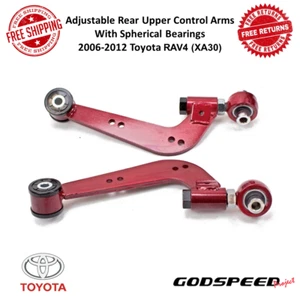 Godspeed Adj Rear Upper Control Arms w/ Spherical Bearings For 06-12 Toyota RAV4 - Picture 1 of 8