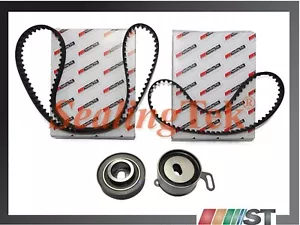 Fit Honda 2.2L F22A F22B SOHC Engine Timing Belt Balance Shaft Belt + Tensioners - Foto 1 di 1