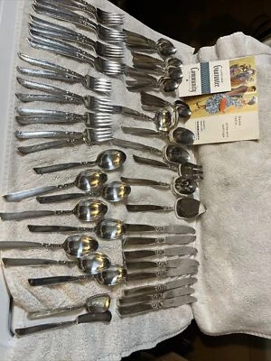 56 Pc Set Community SOUTH SEAS Silverplate  Flatware Circa 1955 Very Nice F8 - Image 1 of 4