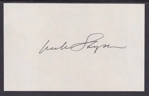 William Styron, American novelist, author of Sophie's Choice, signed 3x5 card - Picture 1 of 1