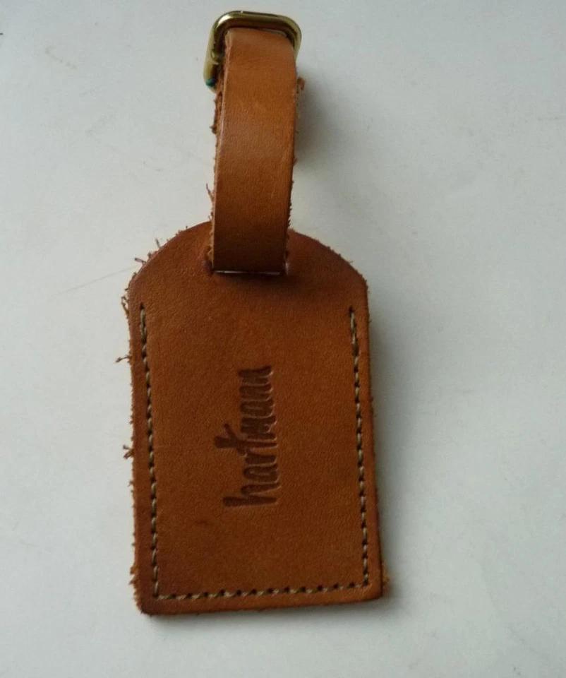 HARTMANN LUGGAGE BELTING  LEATHER ADDRESS HANG TAG - Image 1 of 1