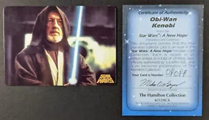 Obi-Wan Kenobi 1996 Hamilton Star Wars Porcelein Card # 0808A With Certificate - Picture 1 of 2