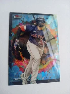 /150 Triston Casas 2024 Topps Finest #211 Rare Sky Blue Refractor #'d /150 - Picture 1 of 4