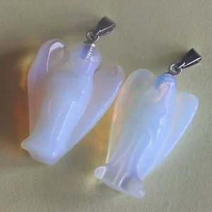 Handmade mini crystal angel pendant for necklace bracelet - Picture 1 of 54