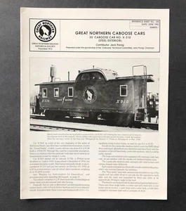 Great Northern Railway 1992 hoja de referencia 1956 vagones de caboose fotos de tren de colección - Imagen 1 de 3