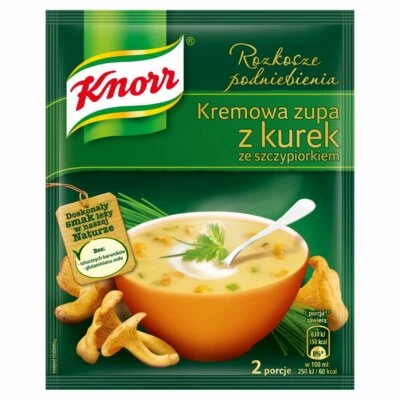 Knorr Chanterelle Mushroom Soup Mix Zupa Z Kurek ze Szczypiorkiem (3-Pack)