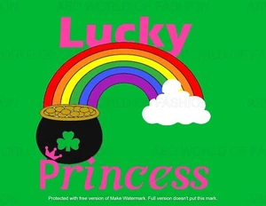 easysubli transfer ready to press heat transfer Lucky Princess. - Picture 1 of 1
