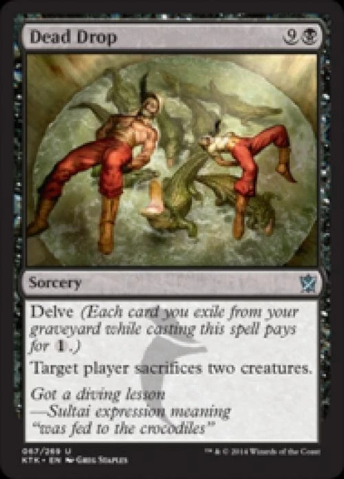 Dead Drop -Foil Light Play MTG Khans of Tarkir - Image 1 of 1