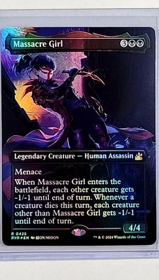 2024 MTG Magic The Gathering RVR Ravnica Remastered Anime Foil 425 Massacre Girl - Image 1 of 2