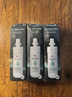 LG Water Filter Replacement Cartridge LT700P/PC/PCS Genuine Filter 3 Pack - Image 1 of 3