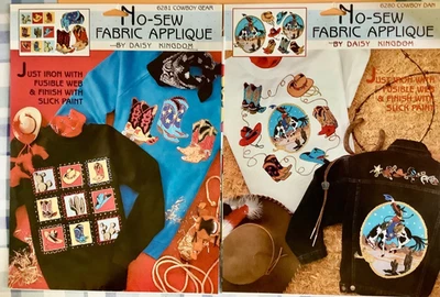 Apliques de tecido Daisy Kingdom WESTERN sem costura 6281 equipamento de cowboy 6280 Cowboy Dan  - Imagem 1 de 4