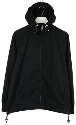 SANDRO H21 Diagonal Jacket Men's SMALL Black Hooded Windbreaker €345 - Image 1 of 4
