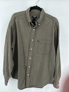 Ralph Lauren Jeans Co. Shirt Mens Blue Yellow Plaid Flannel Button Down Large - Picture 1 of 7