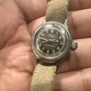 Vintage 1950s Swiss Ladies 21mm watch Wyler Incaflex Military Rare See Descriptn - Picture 1 of 7