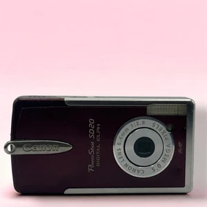 Canon PowerShot SD20 ELPH 5MP Digital Camera PARTS Repair UNTESTED - Picture 1 of 4