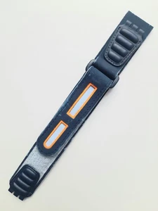 SWATCH: ORIGINAL-TEXTIL-KLETTBAND = STANDARD GENT, CHRONO, etc. *RAR!* grau - Bild 1 von 1