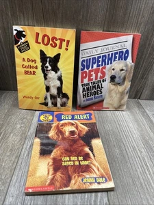 Dog Lover And Animals Youth Book Lot Of3 Paperback Reading Books PB - Picture 1 of 17