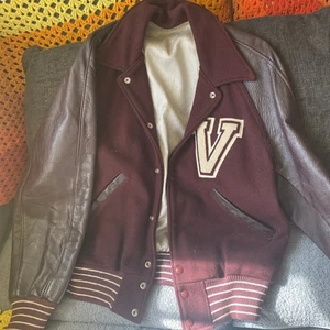 Vintage Wool And Leather Letterman Jacket, 1940’s, Such A Great Vintage Jacket! - Picture 1 of 11