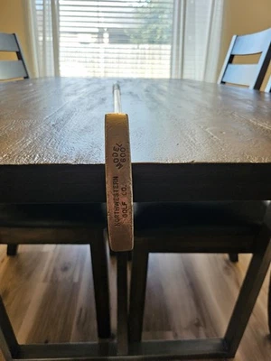 Northwestern 24K Gold Plated Putter Model 600 New Grip RH Mens Vintage Golf Club - Image 1 of 4