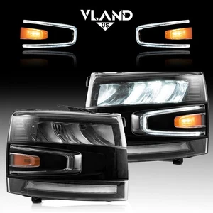 Vland LED Headlights For 2007-2013 Chevy Silverado1500 2500 3500HD W/Sequential - Bild 1 von 14