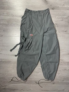 Vintage UFO Fallschirm Bondage Cargo Oversized Hose USA Flagge Logo japanischer Stil - Bild 1 von 18