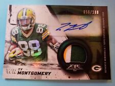2015 TOPPS FIRE TY MONTGOMERY ROOKIE AUTO 3 COLORED JERSEY #'D 56/100.