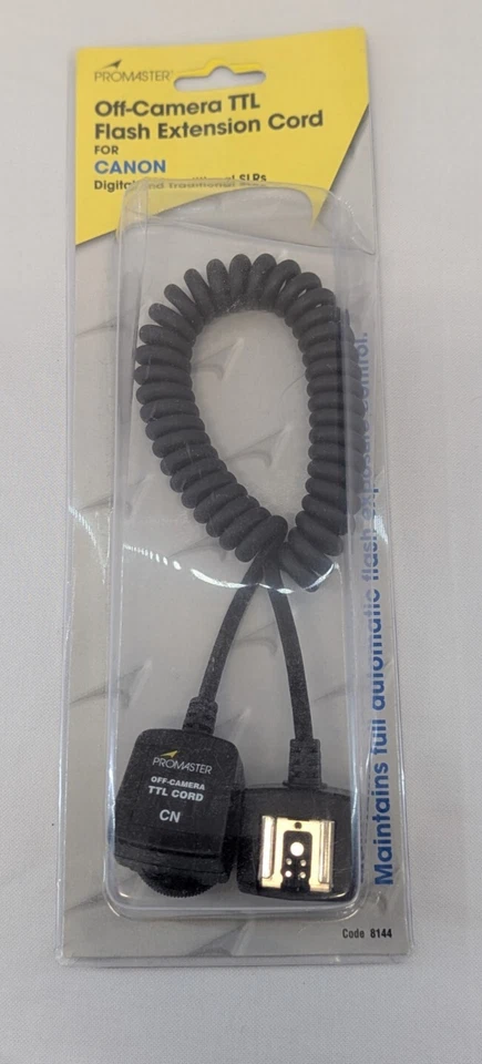 ProMaster Off-Camera TTL FVlash Extension Cord for Cannon Digital/Trad SLRs - Image 1 of 4