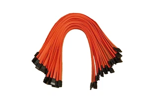 Lot Of 60 PC 19" SATA Straight Connector Red Serial ATA Hard Drive HDD SSD Cable - Picture 1 of 2