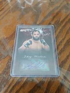 2014 Topps UFC Bloodlines Fighter Ruby Red Autograph Card #4/8 Johny Hendricks - Picture 1 of 3