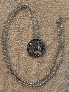 Sterling Silber Mond mit Hasen Hasen Mystic Halskette - Bild 1 von 3