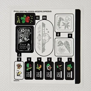 New LEGO® STICKER SHEET - from Friends set 41757 Botanical Garden Genuine - Picture 1 of 1