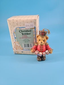 Cherished Teddies Toy Soldier 1996 adorno colgante con fecha estatuilla #176052 - Imagen 1 de 5