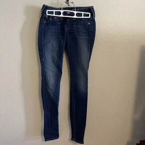 True Religion Jeans Womens 26 Denim Skinny Low Rise Medium Wash USA Serena 25x30 - Picture 1 of 15