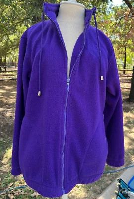 Chaqueta para mujer Alfred Dunner polar con cremallera frontal talla pequeña Foto 1 de 4