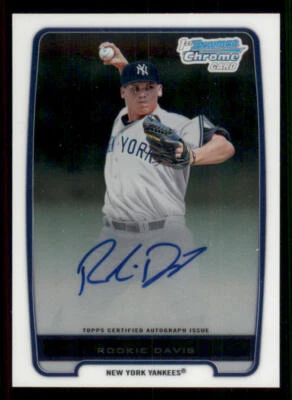 2012 Bowman Chrome Prospect AUTO #BCP43 Rookie Davis - Image 1 of 2