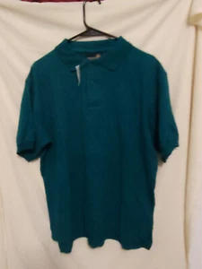 1980's Vintage Sasson Extra Large (XL) Green Polo Shirt NEW WITH TAG - Picture 1 of 5
