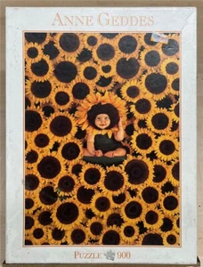 900 Pieces Jigsaw Puzzle, BLATZ-Puzzle, "Anne Geddes - Sonnenblumen" - Picture 1 of 5