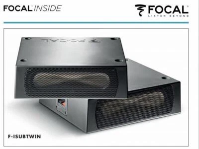 Focal ISUB TWIN Subwoofer Paar Untersitz Passiv Subwoofer 2 x Bass Gehäuse  - Bild 1 von 4