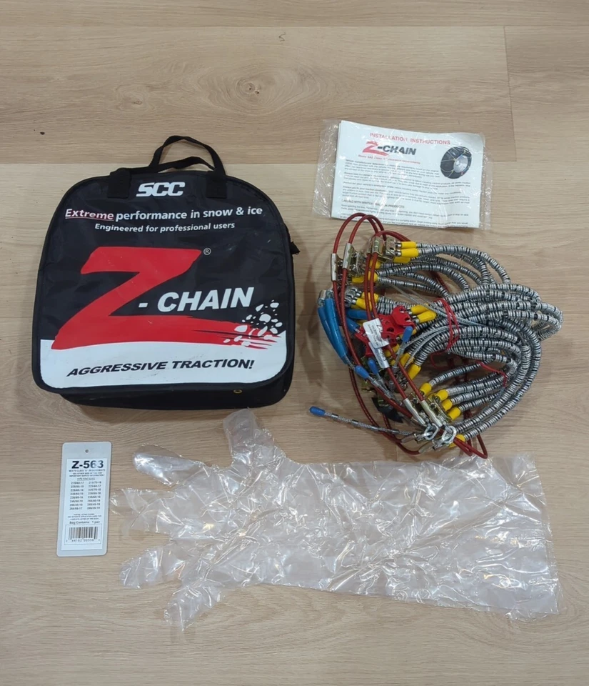 Snow Ice Chain Z-563 Z-Chain Extreme Performance Cable Tire Traction Set Of 2 - Image 1 of 4