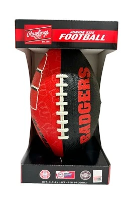Rawlings Wisconsin Badgers Junior-Size Football NEW Kids Football Foto 1 de 4