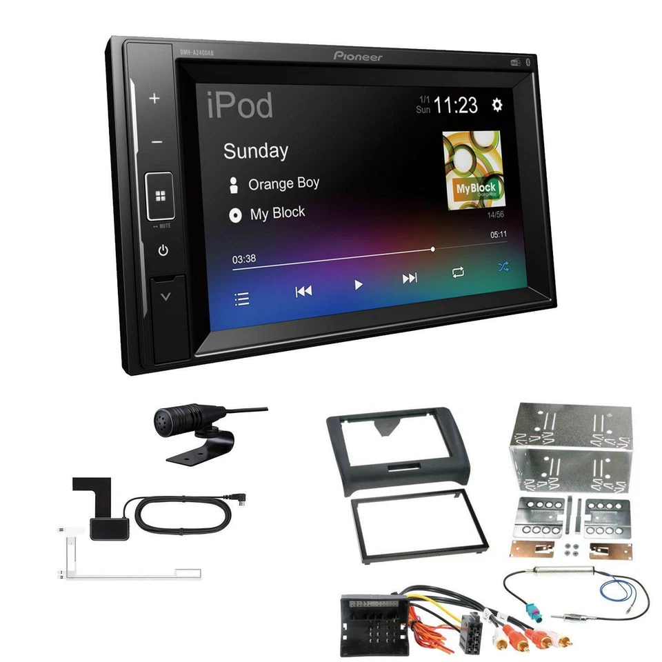 Pioneer Autoradio Bluetooth DAB USB Siri für Audi TT 2006-2014 Vollaktiv Bose