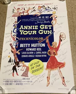 Póster de la película 1962 de Annie Get Your Gun reproducción con firmas 24x36 - Imagen 1 de 11