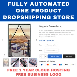 Fully Automated One Product Dropshipping Business Store website + Cloud Hosting - Picture 1 of 4