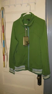 EARTHTEC Size XL sports TRACK Jacket Moss Green Recycled Fabric NEW $79.95 - Picture 1 of 9