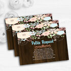 Shabby Chic Pastel And Wood Personalised Wedding Gift Request Money Poem Cards