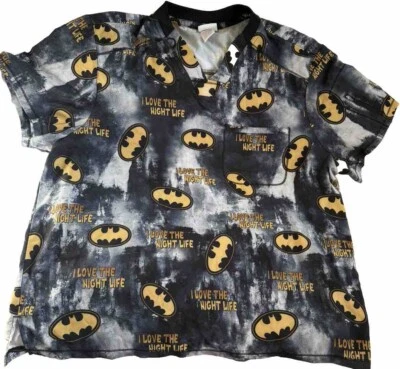 Batman DC Comics Scrubs Unisex “I Love the Nightlife" 3XL - Image 1 of 4